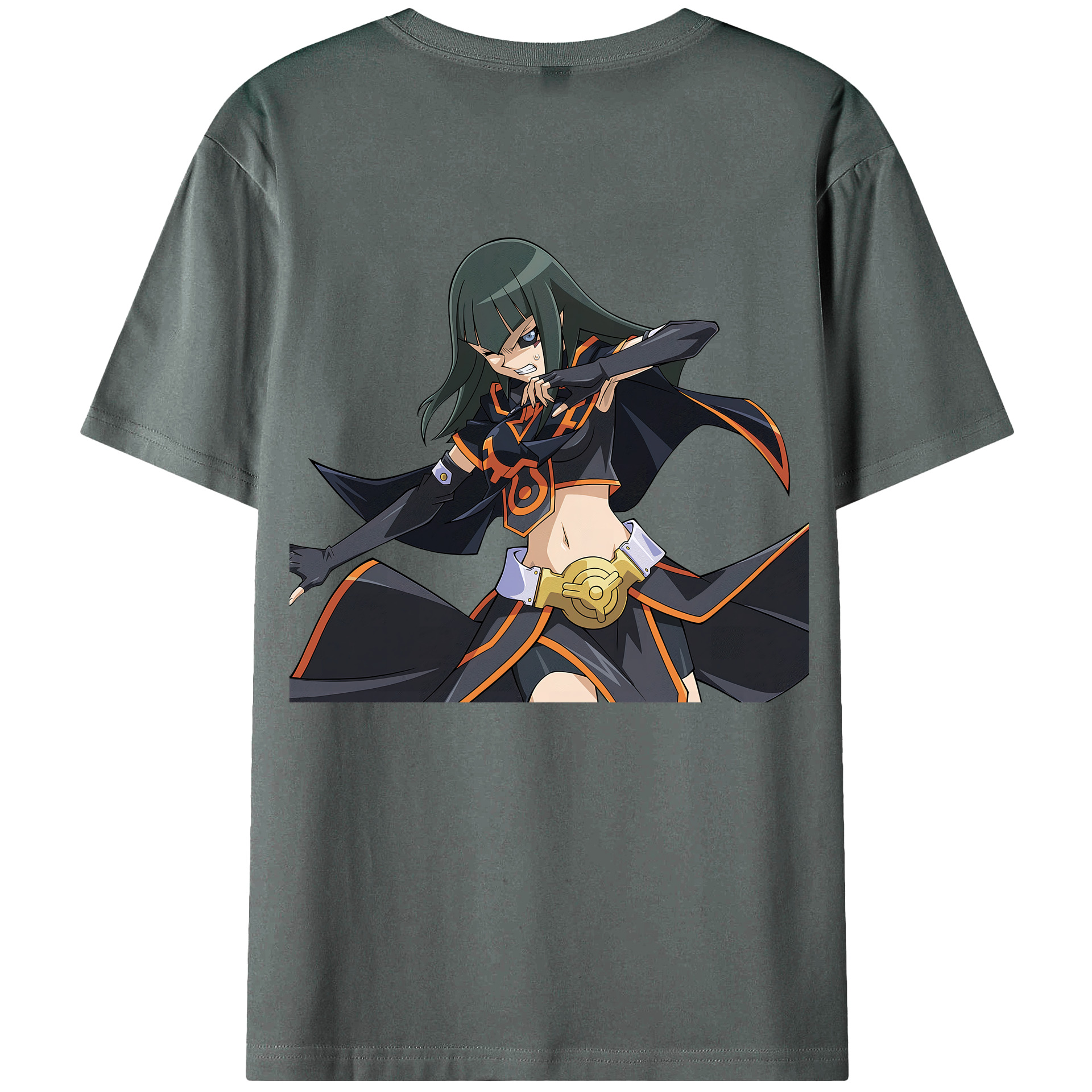（画像用） 遊☆戯☆王 Yu-Gi-Oh! 綿100％ メンズ半袖Tシャツ（バックプリント） 通気性